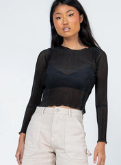 Nima Long Sleeve Top Black