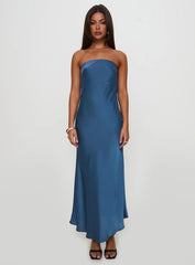 Haley Maxi Dress Mid Blue