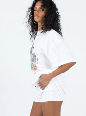 Vacay Oversized Tee White