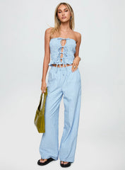 Sudden Sorcery Strapless Set Blue
