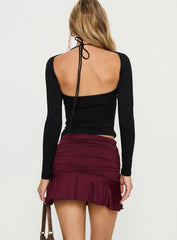 Celebrations Mini Skirt Wine