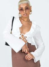 Sherwood Long Sleeve Top White