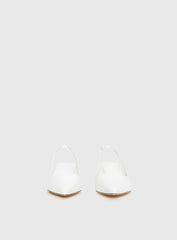 Denalia Pointed Toe Heels White Matte