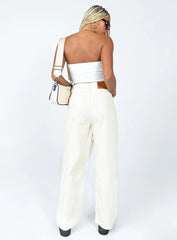 Hailie Denim Jeans Cream