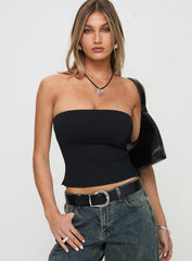 Aurorah Strapless Top Black