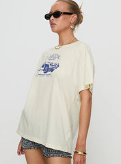 Lennys Auto Oversized Tee Cream
