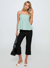 Peace Of Mind Top Green Stripe