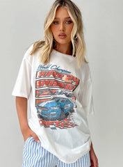 Super 24 Oversized Tee White