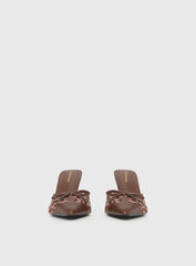 Boardroom Pointed Toe Heels Caramel Cow