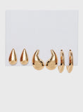Take A Flight Earring Pack Gold