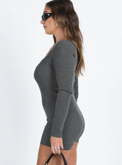Huttley Knit Romper Grey