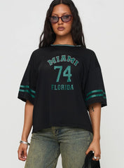 Miami 74 Top Black