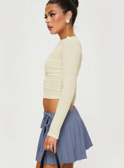 Luvinia Long Sleeve Top Cream