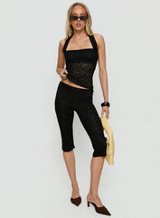 Babydoll Capri Pants Noir