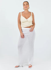 Dalma Twist Top Ivory