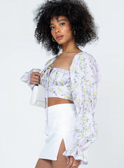 Portia Long Sleeve Top Lilac