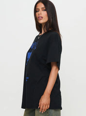 Cocktail Hour Oversized Tee Black
