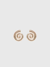 Ameleah Spiral Earrings Gold