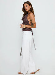 Sabryna Low Rise Straight Leg Jeans White
