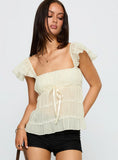 Brighter Than Stars Tiered Top Cream