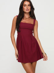 Xanthus Mini Dress Red Petite