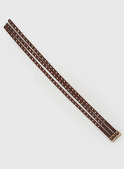 Dusk Dipped Layered Belt Brown Gold