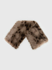 Freeze Fluffy Scarf Brown