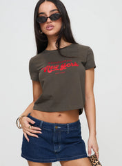 East Coast Nyc Tee Charcoal