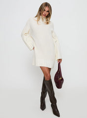 Tarin Knit Mini Dress Cream