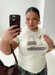 Marseille Manners Graphic Top Cream