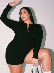 The Maxine Romper Black Curve
