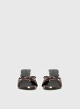 Etiquette Peep Toe Heels Brown Pink Polka