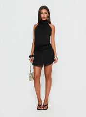 Maelis Backless Playsuit Black