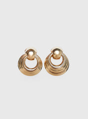 Time Goes By Earrings Gold