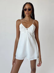 Emily Romper White