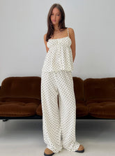 Cassini Set White Polka