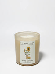 White Flowers 10 oz scented candle