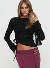 Sensua Long Sleeve Top Black