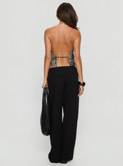 Vendi Low Rise Pant Black