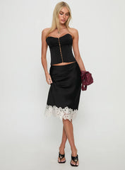 Anchored Midi Skirt Noir