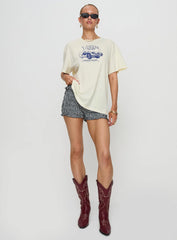 Lennys Auto Oversized Tee Cream