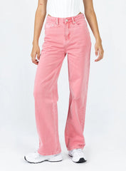 Regina Mom Denim Jean Pink