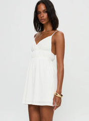 All Too Well Mini Dress White