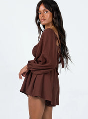 Beck Romper Brown