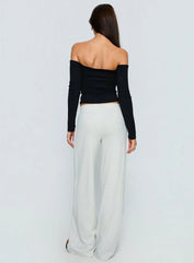 Ascenda Straight Leg Track Pant Grey Marle