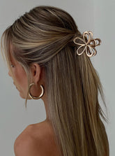 Beija Flower Hair Clip Gold