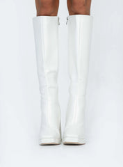 Montgomery Boots Matte White