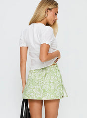 Gigi Wrap Skort Green Floral