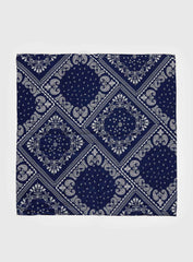 Bonbon Scarf Navy Paisley