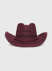Mid Morning Cowboy Hat Burgundy